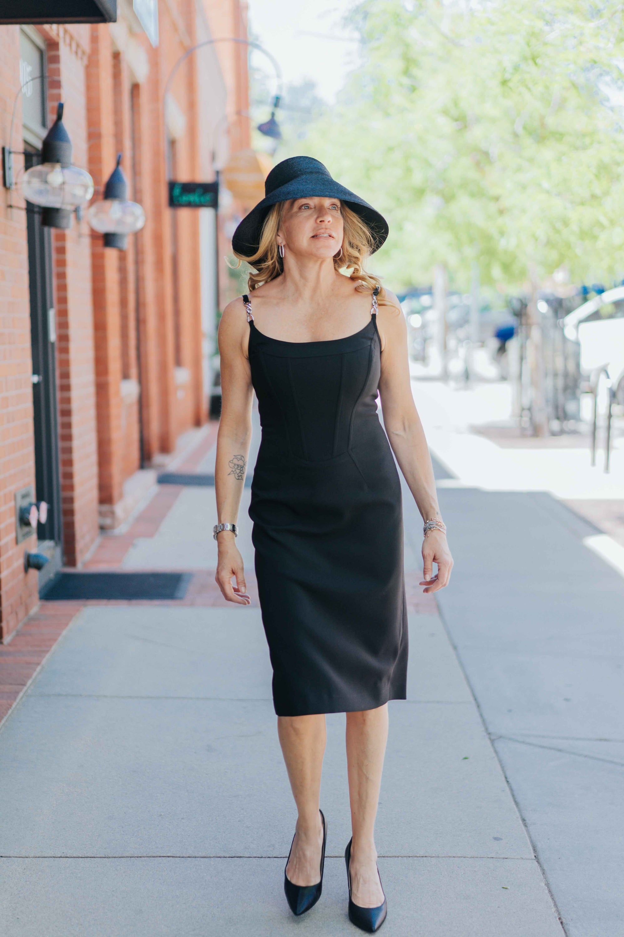 black dress cami Sleek Scoop Cami Maxi Dress