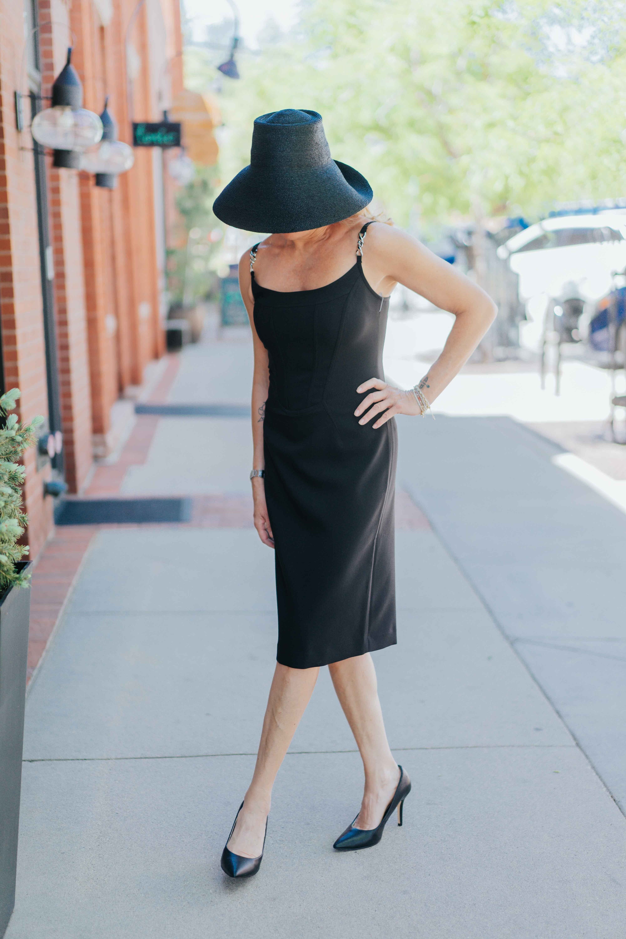 Suni Bucket Hat in Black by Janessa Leone