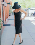Suni Bucket Hat in Black by Janessa Leone