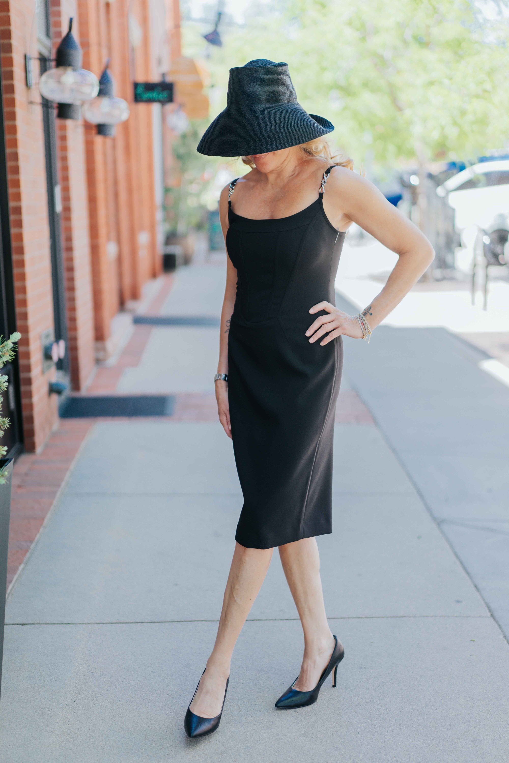 Suni Bucket Hat in Black by Janessa Leone