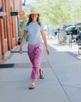 OUTOFSIGHT POPLINAIR FLAPSNAP KITE PANT in Pink by FREECITY