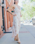 Paneled Slip Dress in Rose Cloud by Michelle Jonas