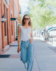 Courtney Mid-Rise Baby Barrel in Arcade by Hudson
