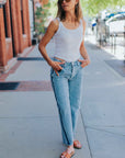 Courtney Mid-Rise Baby Barrel in Arcade by Hudson