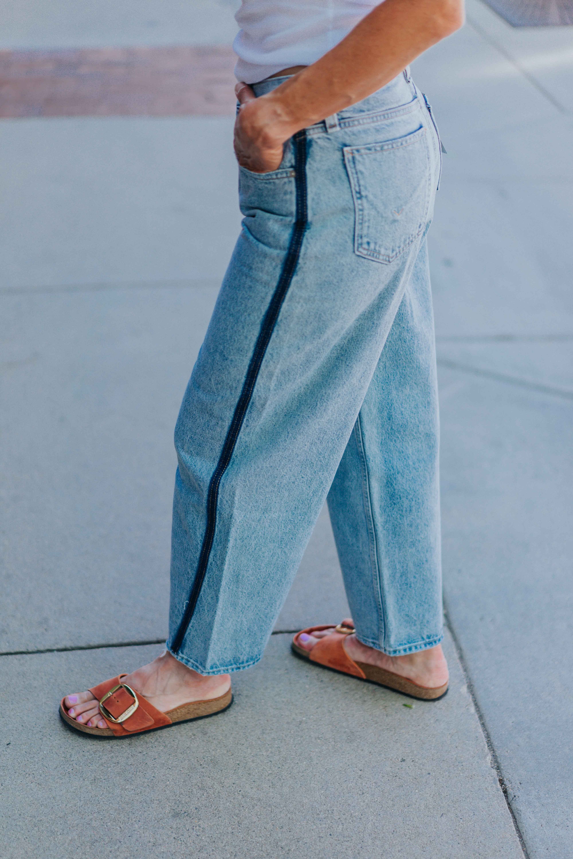 Courtney Mid-Rise Baby Barrel in Arcade by Hudson