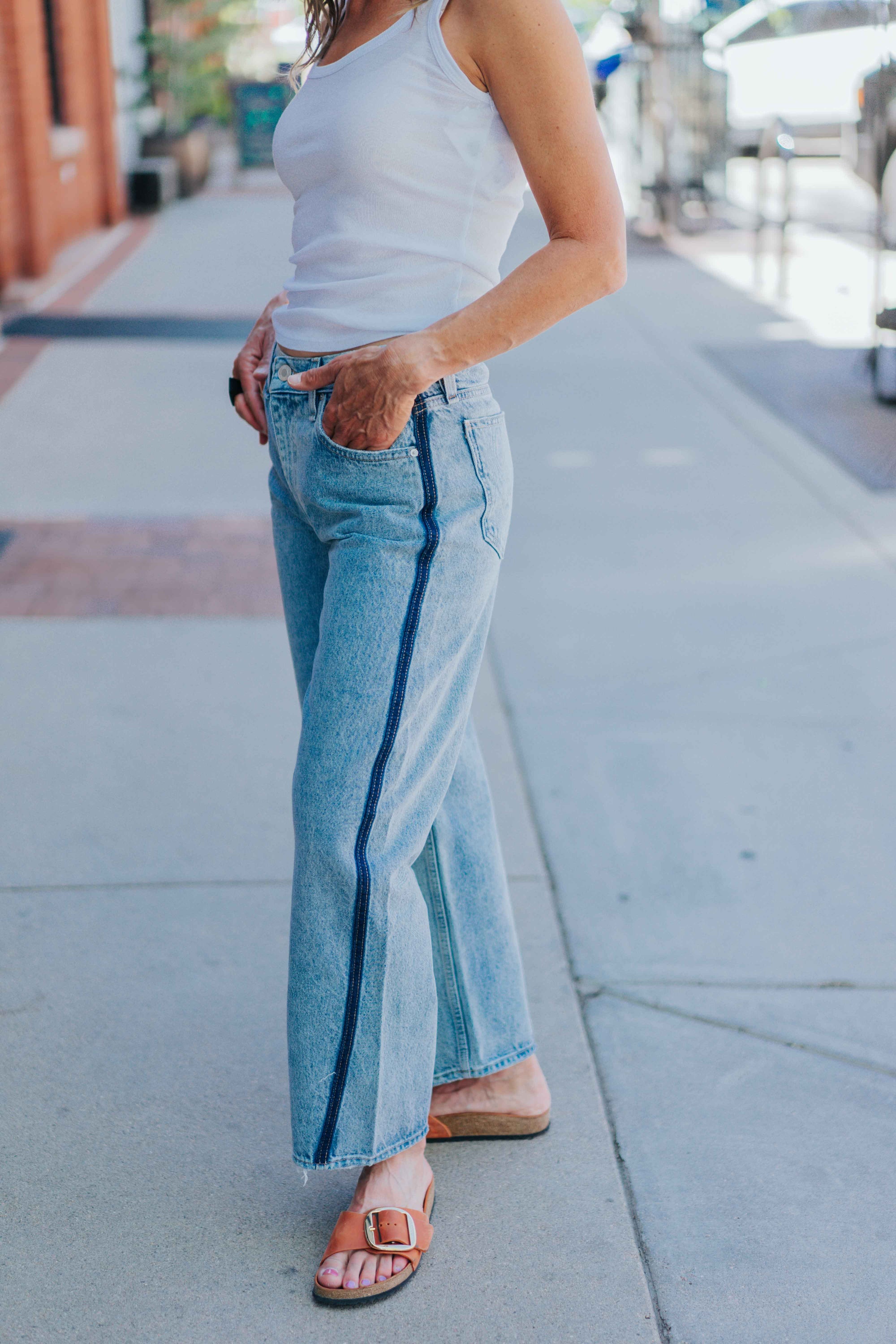 Courtney Mid-Rise Baby Barrel in Arcade by Hudson