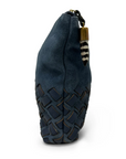 Medium Pouch in Steel Blue Crossweave by Kempton & Co.
