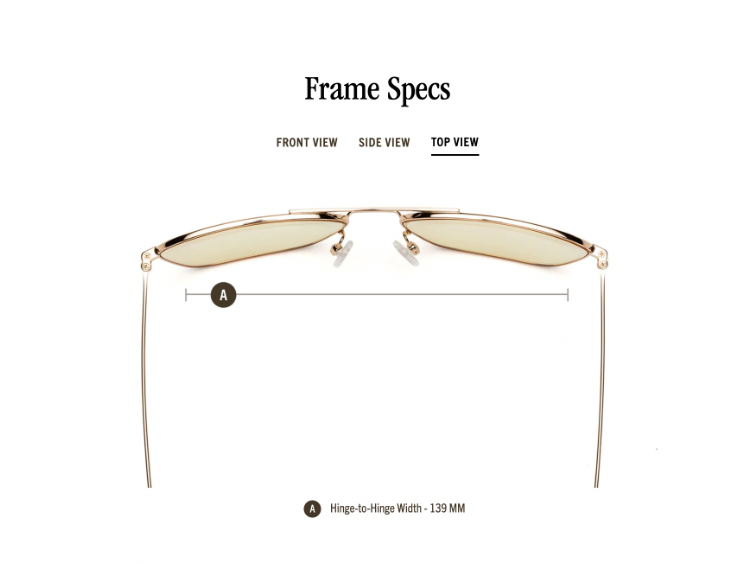 Hooper Sunglasses in Polished Gold by Caddis