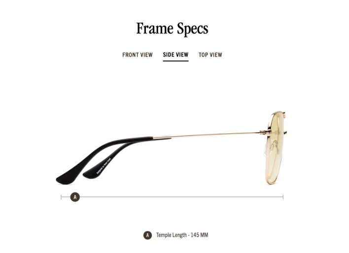 Hooper Sunglasses in Polished Gold by Caddis