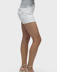 Croxley Mid-Rise Short in White by Hudson