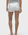 Croxley Mid-Rise Short in White by Hudson