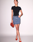 Organic Cotton T-Shirt Bodysuit in Black by Fleur Du Mal