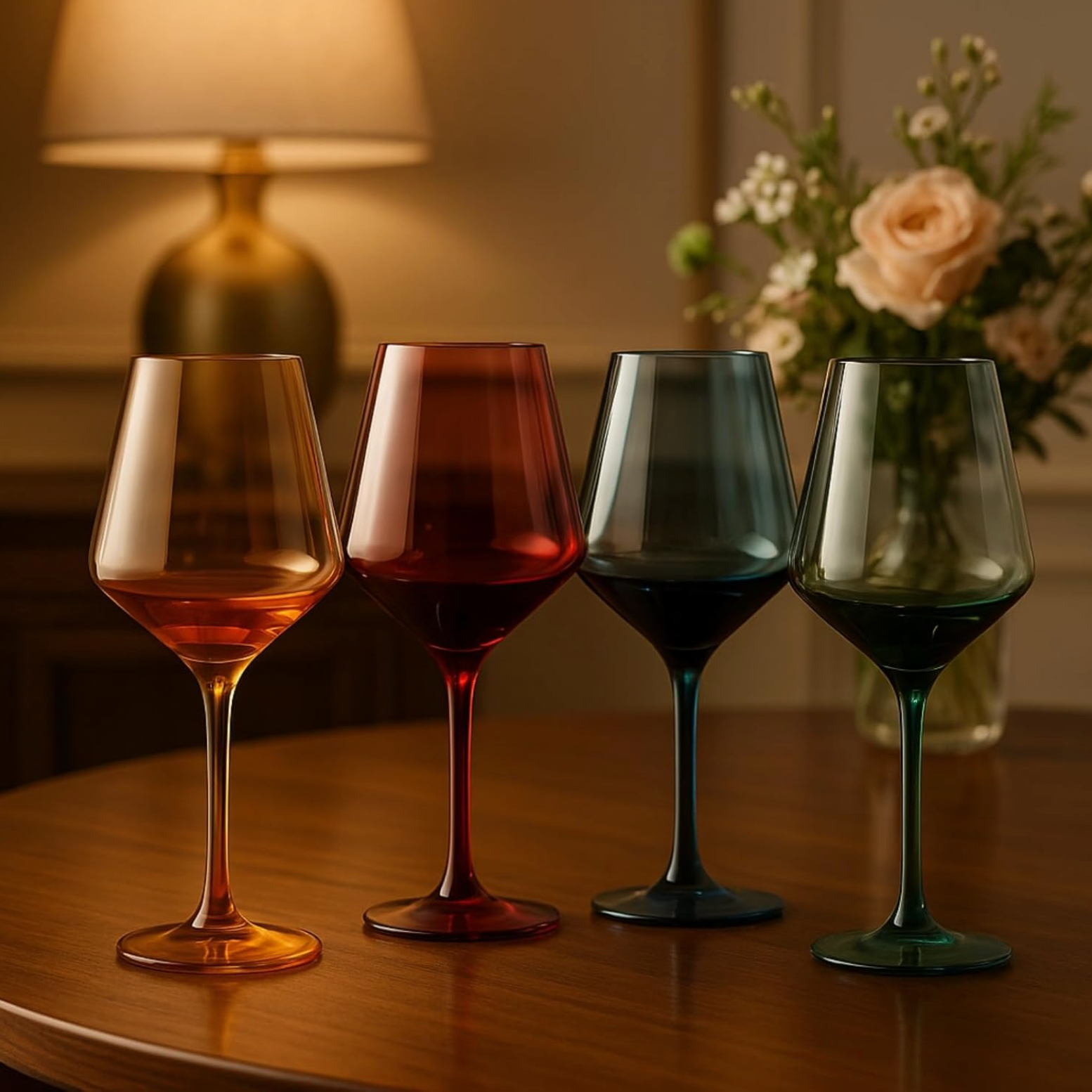 Shatterproof Acrylic Wine Glasses- Set of 4