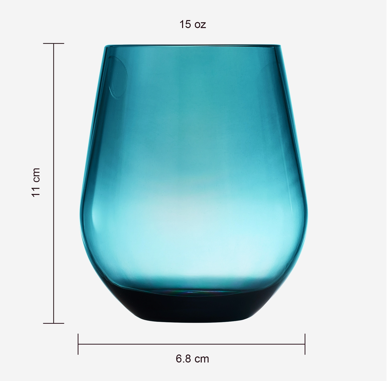 Shatterproof Tritan Stemless Wine Glasses - Set of 4