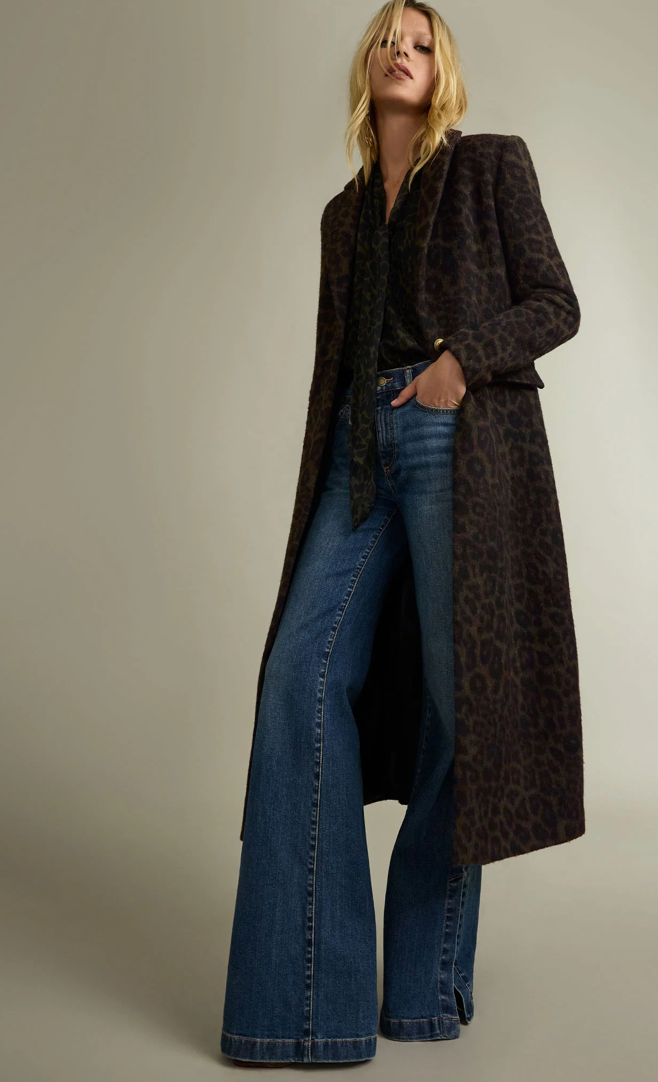 Julia Printed Wool Blend Coat by Ramy Brook