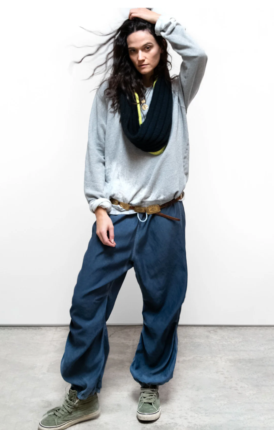 MATTE/SATIN LOOSE DRAWCORD BIGGY Pant by FREECITY