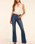 Helena 5 Pocket Flare Jean in Medium Wash by Ramy Brook