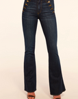 Helena High-Rise Flare Jean in Dark Rinse by Ramy Brook