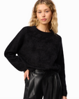 Andorra High Rise Vegan Leather Pant in Black by Cami NYC