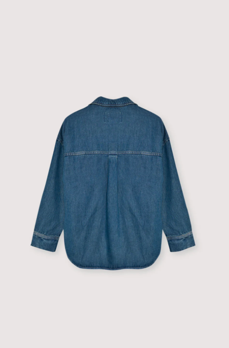 Tencel Woman Shirt in Blue Denim by The New Society