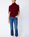 Cashmere Cape Sweater in Bordeaux by KAL REIMAN