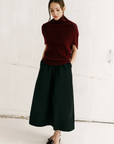 Cashmere Cape Sweater in Bordeaux by KAL REIMAN