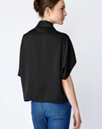 Angelica Cape Top in Black by KAL REIMAN