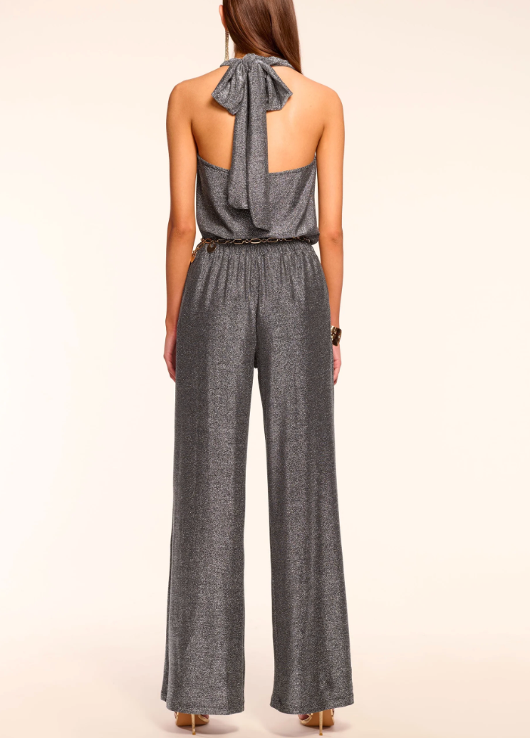Ginger Sparkle Knit Halter Jumpsuit by Ramy Brook