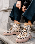 Setsu 3.0 in Beige Leopard Pony by Laidback London