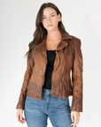 Nalia Leather Jacket by Mauritius