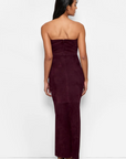 Venus Stretch Suede Dress in Port Wine by AS by DF