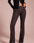Helena High-Rise Flare Jean in Grey Wash by Ramy Brook