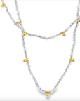 Long Gemstone Necklace by Leela Grace