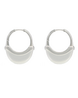 Luna Medium Hoops in Silver by Wyld Box