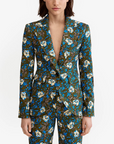 Seamed Blazer in Floral Olive by Smythe