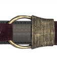Cast Rope Belt in Suede Burgundy by Kim White
