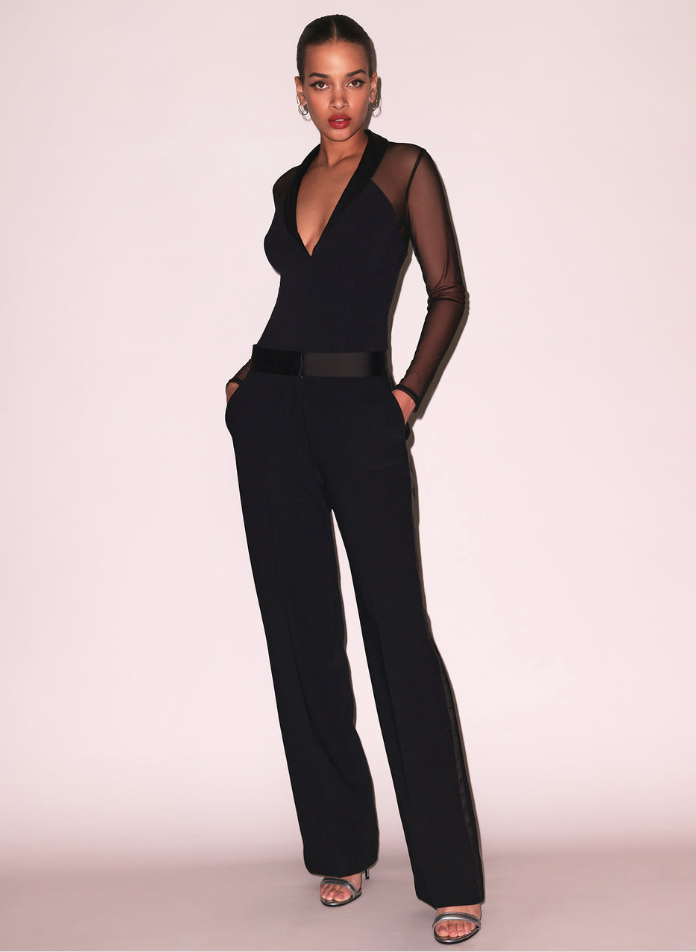 The Tuxedo Bodysuit by Fleur Du Mal