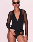 The Tuxedo Bodysuit by Fleur Du Mal