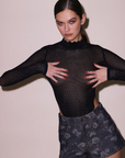 Scalloped Pointelle Knit Top by Fleur Du Mal