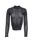 Scalloped Pointelle Knit Top by Fleur Du Mal