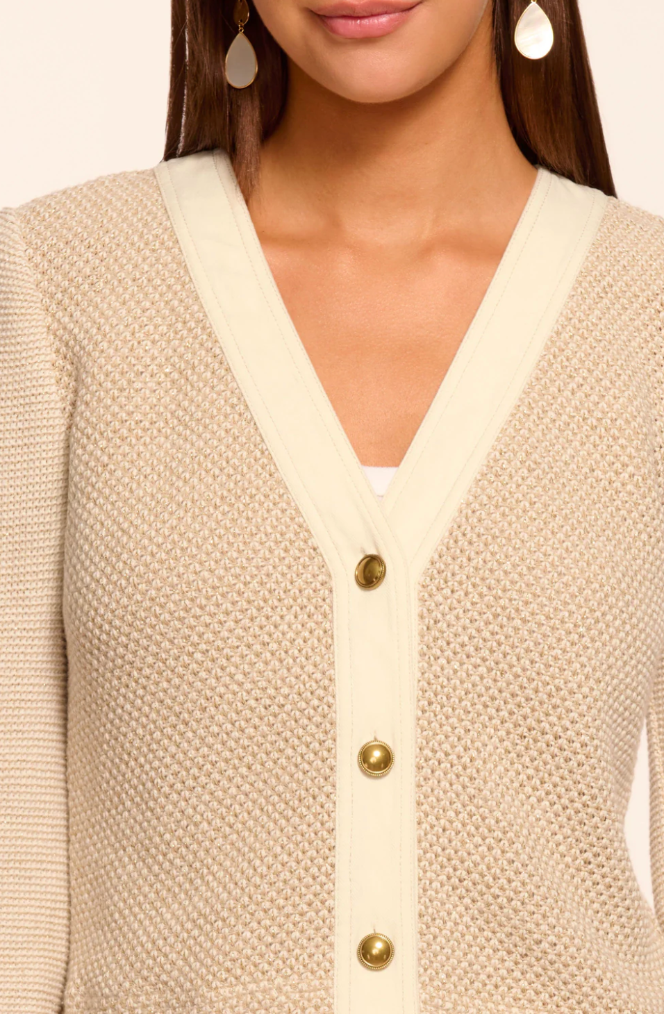 Huda Cotton Lurex Tweed Jacket by Ramy Brook