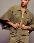 Beatrice Canvas Jacket by Ramy Brook