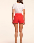 Hilary Canvas Mini Short in Crimson by Ramy Brook