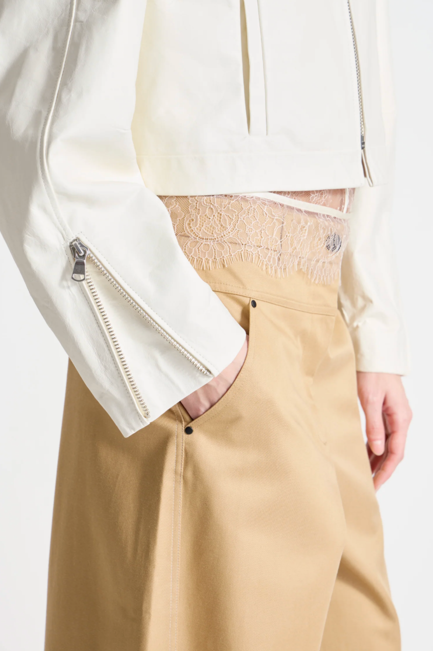 Nicholas Jacket in White by Saint Art