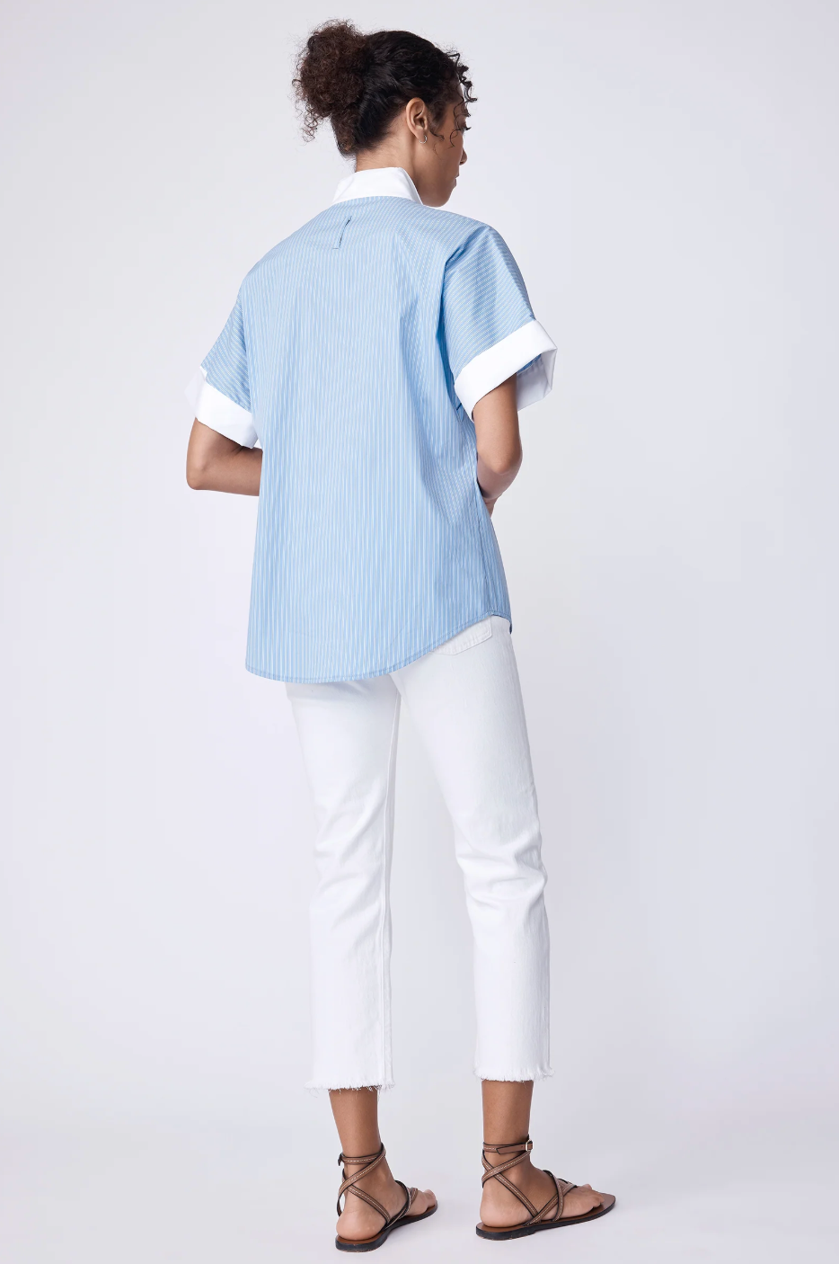 Lynn DC Shirt in Poolside Stripe by Kal Rieman