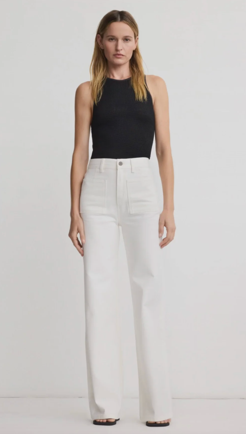 Dove High Rise Wide Leg Jean by Smythe