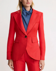 Seamed Blazer in Chili by Smythe