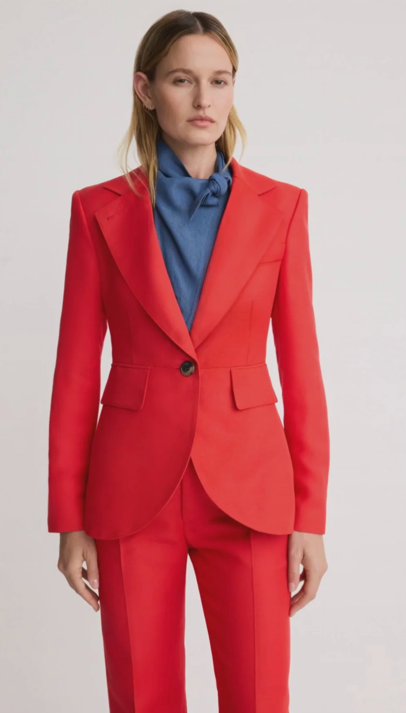 Seamed Blazer in Chili by Smythe