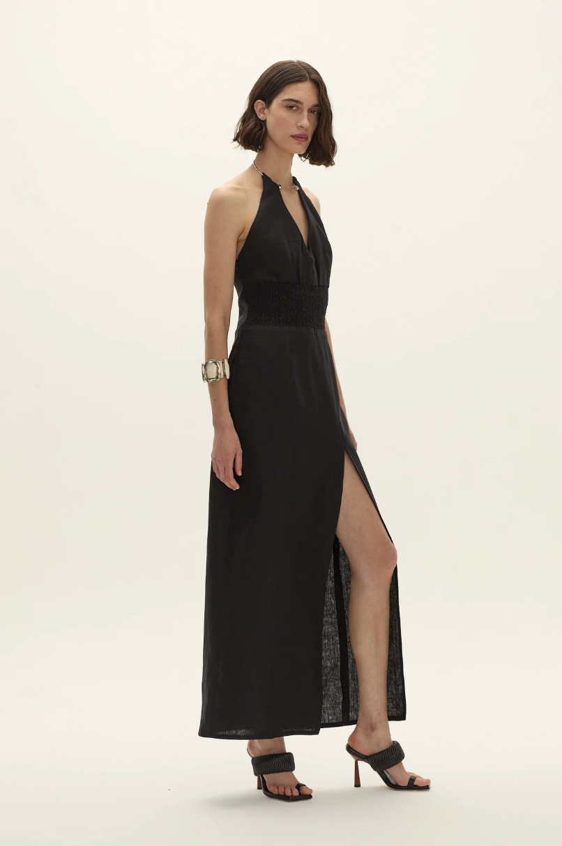 Cerro Linen Dress by Curatoria