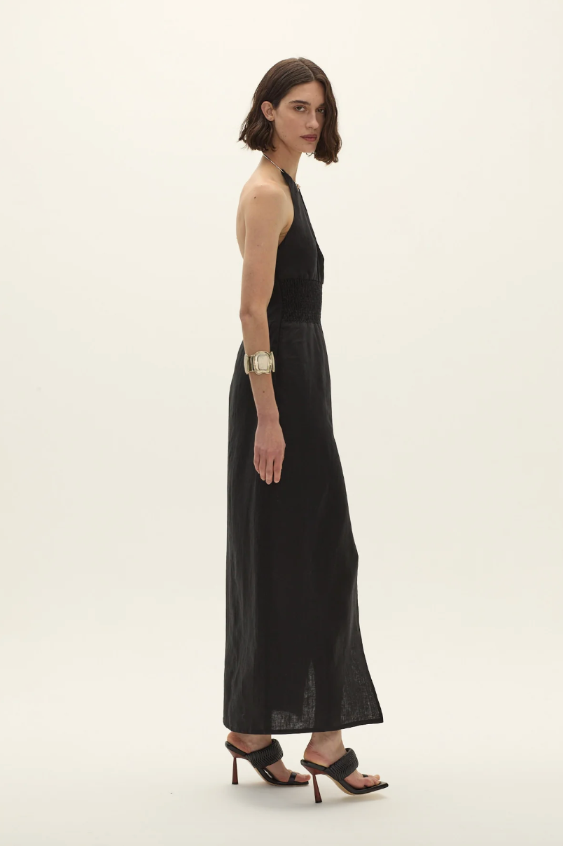 Cerro Linen Dress by Curatoria